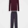 Pier One Hombre Pijama - Bordeaux/dark Blue -Ofertas Pier One Tienda 06bef4272d46448cb28fb055f1c1000a
