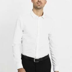 Pier One 2 PACK - Camisa Elegante - White/light Blue, Hombre -Ofertas Pier One Tienda 07196a6e291a404694a7e06e56c6c895