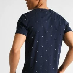Pier One Camiseta Estampada - Navy, Hombre -Ofertas Pier One Tienda 096b4ade274b4c628ee2e493c286a3c2