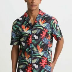 Pier One FLOWER RESORT - Camisa - Multicoloured, Hombre