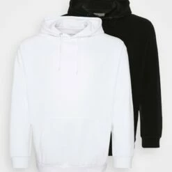 Pier One Hombre 2 PACK - Jersey Con Capucha - Black/white