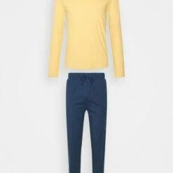 Pier One Hombre Pijama - Yellow/dark Blue