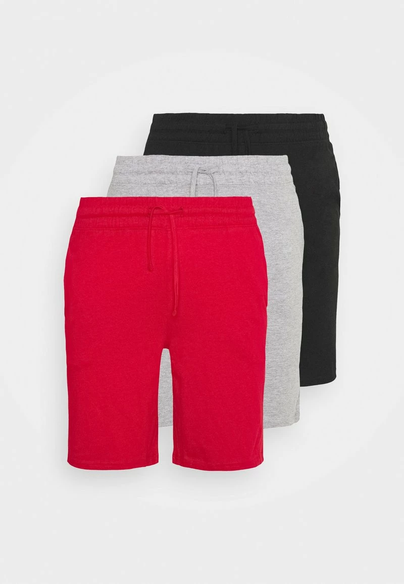 Pier One Hombre 3 PACK - Pantalón De Pijama - Black/mottled Dark Grey/red 10 Pier One Hombre 3 PACK - Pantalón De Pijama - Black/mottled Dark Grey/red - Imagen 8