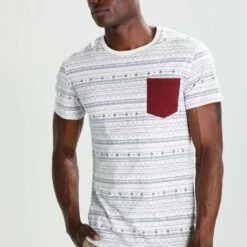 Pier One Hombre Camiseta Estampada - White