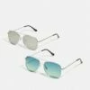 Pier One Hombre 2 PACK - Gafas De Sol - Silver/green -Ofertas Pier One Tienda 14b1fb2259ef463a8d167a3c5fa99d1a
