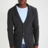 Pier One Chaqueta De Punto - Mottled Dark Grey, Hombre -Ofertas Pier One Tienda 1534e19d02574acf98f7cef6d28a0e44