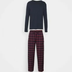 Pier One Hombre Pijama - Dark Blue/bordeaux -Ofertas Pier One Tienda 1a03dca6898f46269107b6e412bcb58b