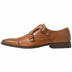 Pier One Hombre LEATHER - Mocasines - Cognac