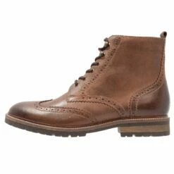 Pier One Hombre Botines Con Cordones - Cognac