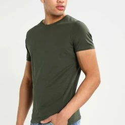 Pier One Hombre Camiseta Básica - Khaki