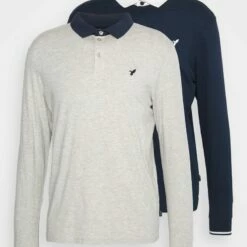 Pier One Hombre 2 PACK - Polo - Dark Blue/mottled Beige -Ofertas Pier One Tienda 21137a2345624d71acd0be6226bfce9d