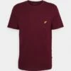 Pier One Hombre Camiseta Básica - Bordeaux -Ofertas Pier One Tienda 211e29217710462787d1e38d197af513