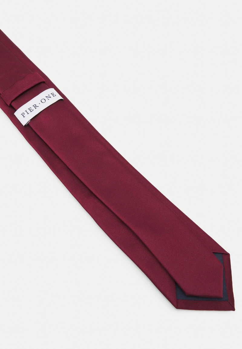 Pier One Hombre SET - Corbata - Bordeaux/dark Blue 8 Pier One Hombre SET - Corbata - Bordeaux/dark Blue - Imagen 6