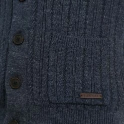 Pier One Hombre Chaqueta De Punto - Mottled Blue -Ofertas Pier One Tienda 25c64113db204b47908a996f19e7e78f