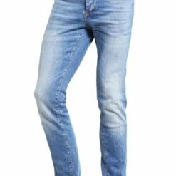 Pier One Hombre DISTRESSED DENIM SLIM FIT - Vaqueros Slim Fit - Light Blue -Ofertas Pier One Tienda 274a01b7a55044638259503c6ee8946b