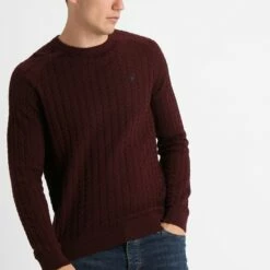 Pier One Hombre Jersey De Punto - Mottled Bordeaux