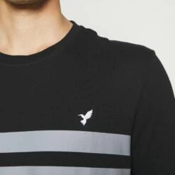 Pier One Hombre Camiseta Estampada - Black/grey -Ofertas Pier One Tienda 382016cd9efa468aa27a2a4c8bdd5c86