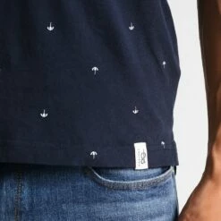 Pier One Camiseta Estampada - Navy, Hombre -Ofertas Pier One Tienda 3ad6d45b25454613945b64737f82bdaa