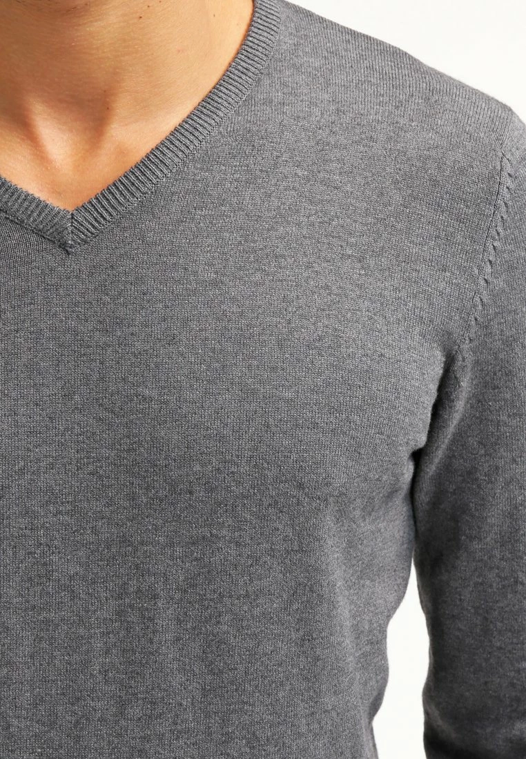 Pier One Hombre Jersey De Punto - Dark Grey Melange 6 Pier One Hombre Jersey De Punto - Dark Grey Melange - Imagen 4
