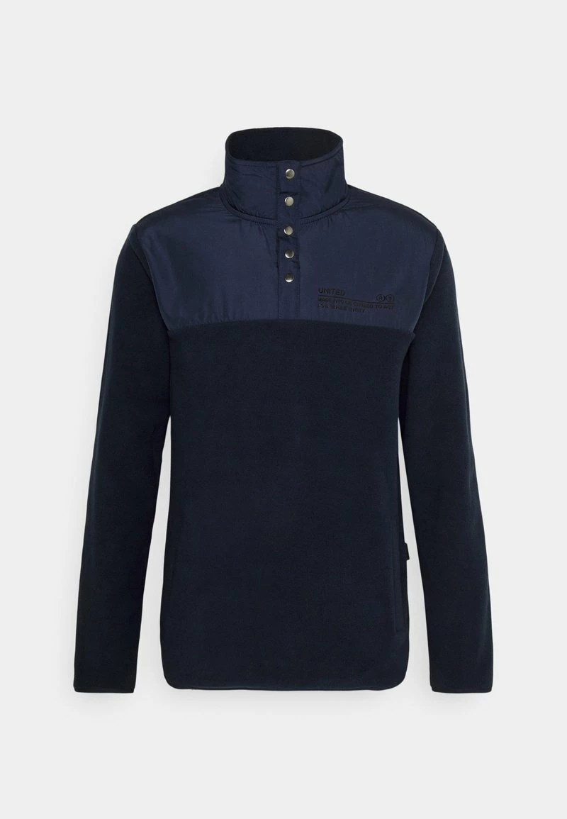 Pier One Hombre FABRIC BLOCK TROYER - Forro Polar - Dark Blue 3 Pier One Hombre FABRIC BLOCK TROYER - Forro Polar - Dark Blue