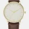 Pier One Unisexo Reloj - Brown/goldcoloured -Ofertas Pier One Tienda 43d38bfb29224968851186373b38fb72