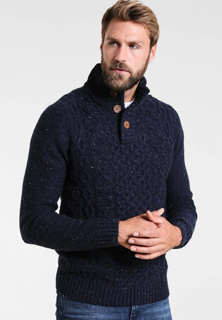Pier One Hombre Jersey De Punto - Mottled Dark Blue 3 Pier One Hombre Jersey De Punto - Mottled Dark Blue