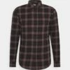 Pier One Hombre Camisa - Mottled Dark Grey / Bordeaux -Ofertas Pier One Tienda 4f9ac067f5604d39acaa83e7a840259c