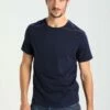 Pier One Hombre Camiseta Básica - Dark Blue