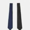 Pier One Hombre 2 PACK - Corbata - Black/blue -Ofertas Pier One Tienda 52ccbfd765ba4251a508ed4ebd20f762