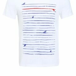 Pier One Camiseta Estampada - White, Hombre -Ofertas Pier One Tienda 537b55fa904246f7a8a803f53d014564