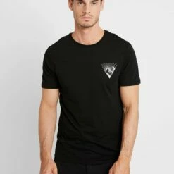 Pier One Hombre Camiseta Estampada - Black
