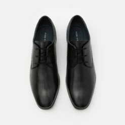 Pier One Hombre LEATHER - Zapatos Con Cordones - Black -Ofertas Pier One Tienda 597acb46350f45d5b1551815a3f79b00