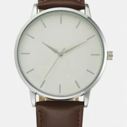 Pier One Unisexo Reloj - Brown/silvercoloured
