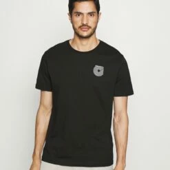 Pier One Camiseta Estampada - Black, Hombre