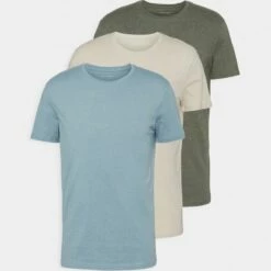 Pier One 3 PACK - Camiseta Básica - Brown/beige/light Blue, Hombre 14 Pier One 3 PACK - Camiseta Básica - Brown/beige/light Blue, Hombre -Ofertas Pier One Tienda 6207198c93254405a2ac3fe4191f041d