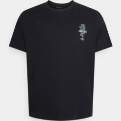 Pier One Hombre Camiseta Estampada - Black