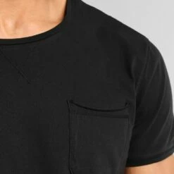 Pier One Hombre Camiseta Básica - Black -Ofertas Pier One Tienda 6a108a6cdc0a40208a060ee0ef6ba83f