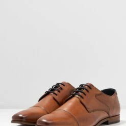 Pier One Hombre LEATHER - Zapatos Con Cordones - Cognac -Ofertas Pier One Tienda 6adc8a15fcba42609cfaac073b602468