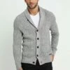 Pier One Chaqueta De Punto - Mottled Dark Grey, Hombre -Ofertas Pier One Tienda 6b72e6eb7c8c463ebf030f5268848726