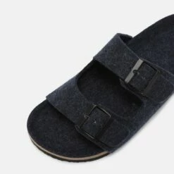 Pier One UNISEX - Sandalias Planas - Dark Blue, Unisexo -Ofertas Pier One Tienda 6db3d7059e5b43c7ac98150f077a09c8