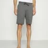 Pier One Hombre LOUNGE STRIPED SHORTS - Pantalón De Pijama - Mottled Dark Grey/mottled Grey