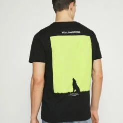 Pier One Hombre Camiseta Estampada - Black