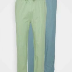 Pier One Hombre 2 PACK - Pantalón De Pijama - Blue/light Green