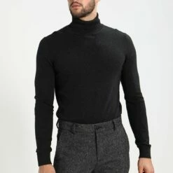 Pier One Hombre Jersey De Punto - Mottled Dark Grey