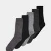 Pier One Hombre 5 PACK - Calcetines - Grey -Ofertas Pier One Tienda 75ea8d4f432648a4b0a04e5e87dfddf4