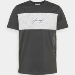 Pier One Hombre Camiseta Estampada - Dark Grey -Ofertas Pier One Tienda 7807e6685a364a36ae408bc1b5f03e73