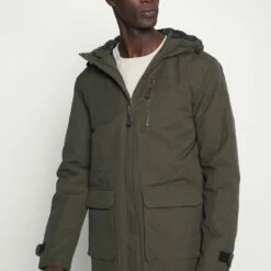 Pier One Hombre Parka - Olive -Ofertas Pier One Tienda 786029511c554f8dba1f24ff87d70301