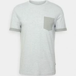 Pier One Hombre Camiseta Básica - Mottled Light Grey -Ofertas Pier One Tienda 79aa710ef484446685eb051fc777aa0e