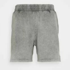 Pier One Hombre LOUNGE ACID WASHED SHORTS - Pantalón De Pijama - Black