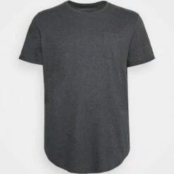 Pier One Hombre Camiseta Básica - Dark Grey
